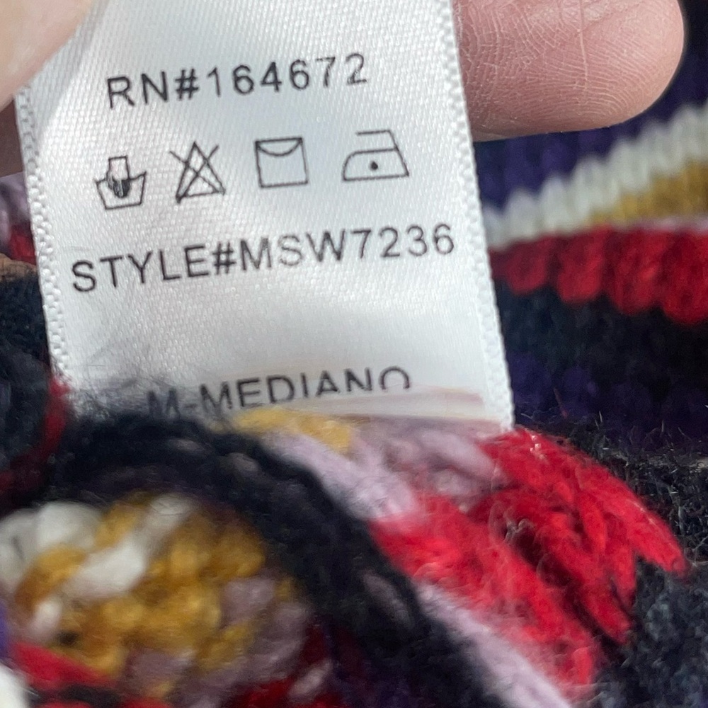 So Perla Mohair blend striped knit sweater W/bell sleeves. Sizes M & Sm - Picture 13 of 13